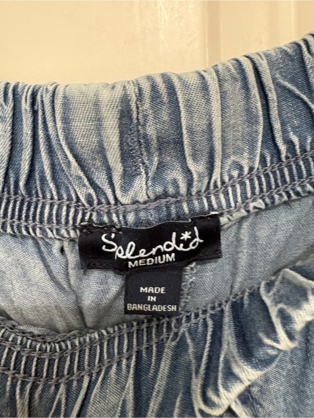 Splendid NWT Wide Leg High-Waist Denim Pants size medium - Picture 5 of 7